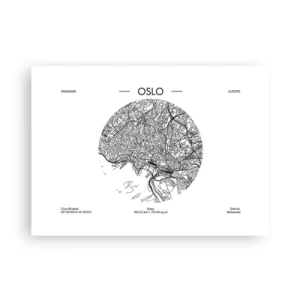Affiche - Poster - Anatomie d’Oslo - 70x50 cm