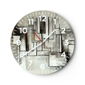 Horloge murale - Pendule murale - Le pouvoir de la simplicité - 40x40 cm
