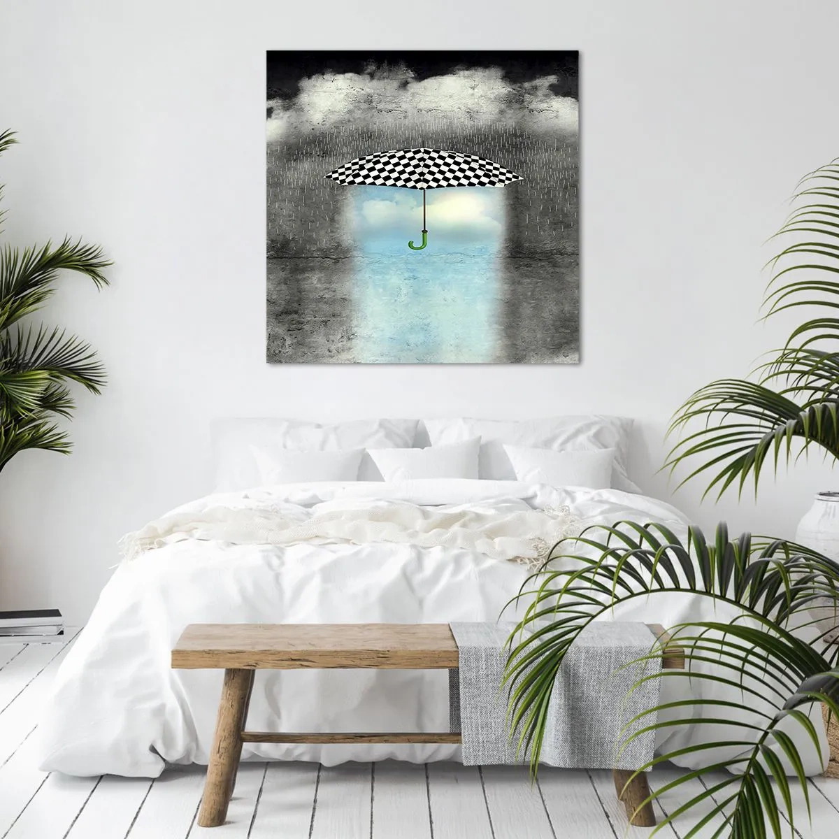 Impression sur toile - Image sur toile - Et pourtant c'est possible - 30x30 cm