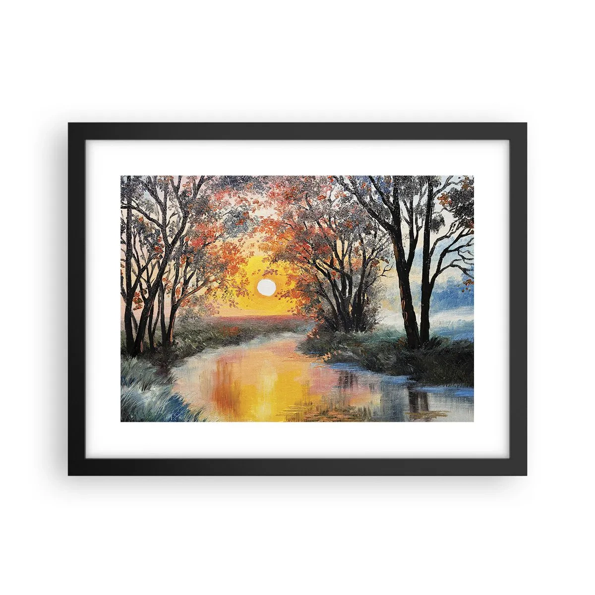 Affiche dans un cadre noir - Poster - Climats de printemps - 40x30 cm
