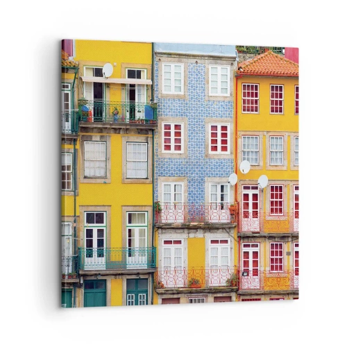 Impression sur toile - Image sur toile - Couleurs de vieille ville - 60x60 cm
