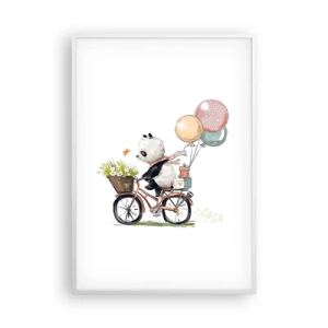 Affiche dans un cadre blanc - Poster - Jour de chance - 70x100 cm