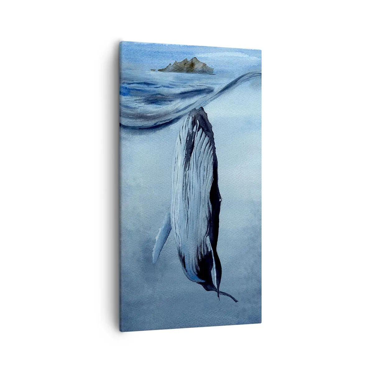 Impression sur toile - Image sur toile - Deux mondes nordiques - 55x100 cm