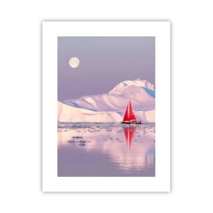 Affiche - Poster - La chaleur de la voile, le froid de la glace - 30x40 cm