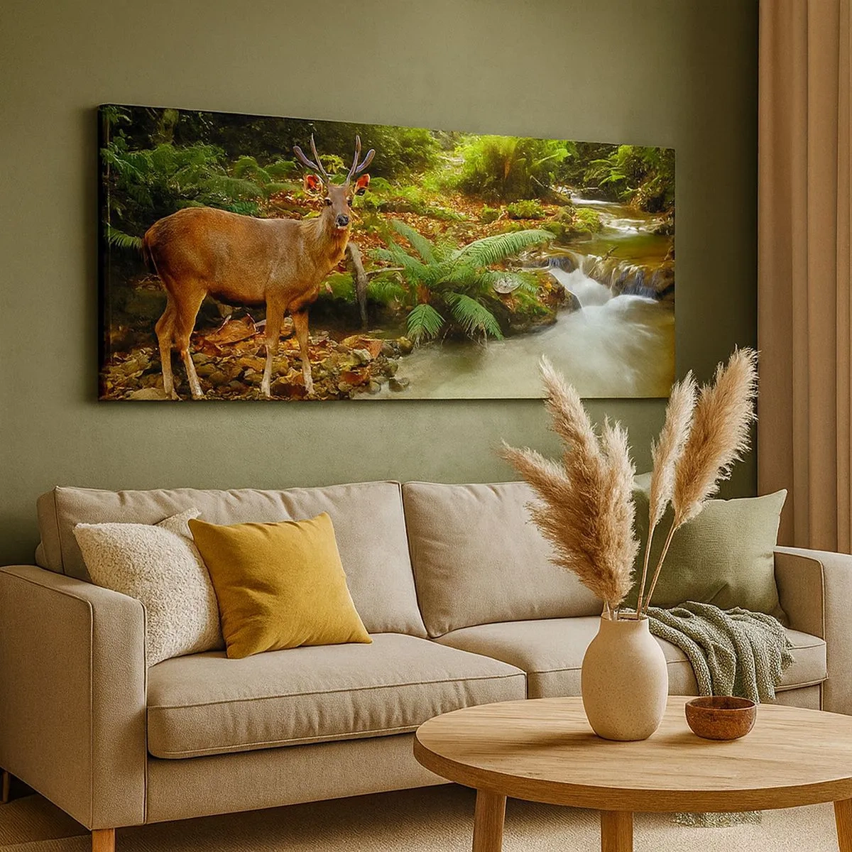 Impression sur toile - Image sur toile - Bienvenue dans mon monde - 100x40 cm