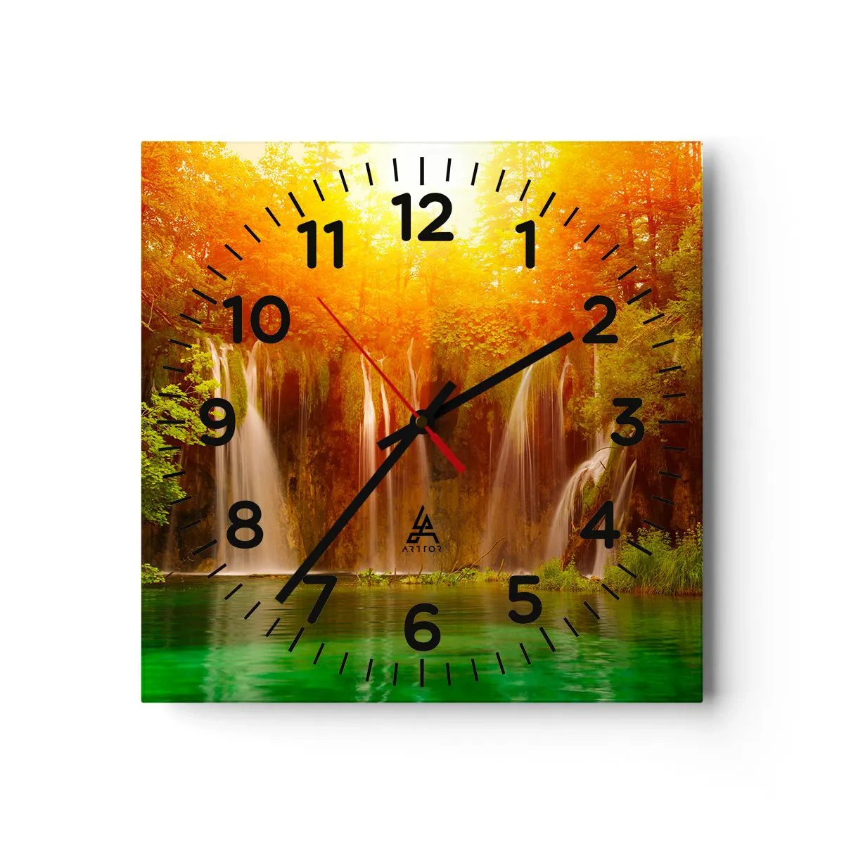 Horloge murale - Pendule murale - Au soleil et à l'ombre - 40x40 cm