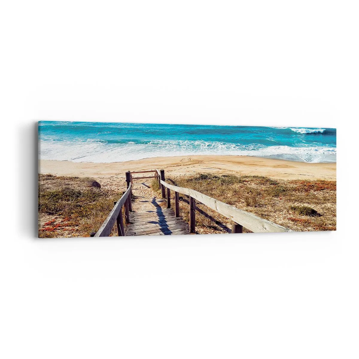 Impression sur toile - Image sur toile - Cours! - 90x30 cm