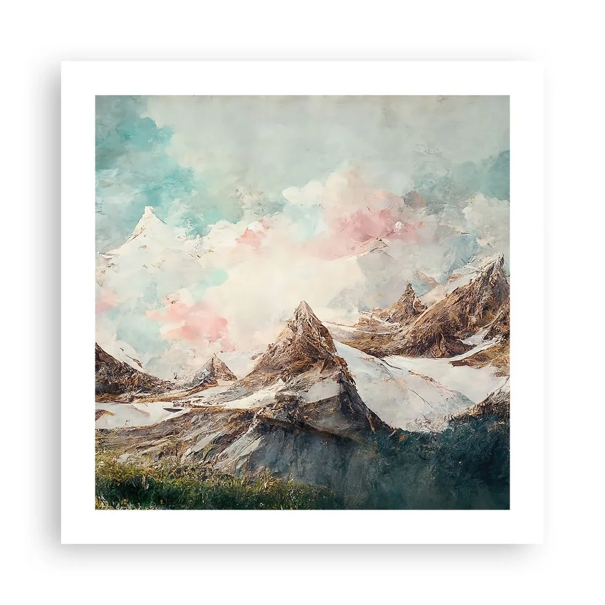 Affiche - Poster - Lames de roche - 50x50 cm