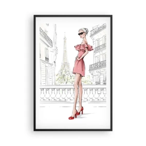 Affiche dans un cadre noir - Poster - Art de la mode - 61x91 cm