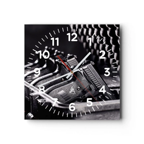 Horloge murale - Pendule murale - Sport masculin - 30x30 cm