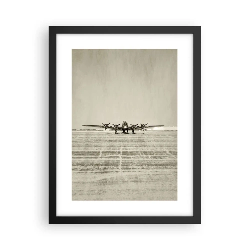 Affiche dans un cadre noir - Poster - Toujours prêt! - 30x40 cm