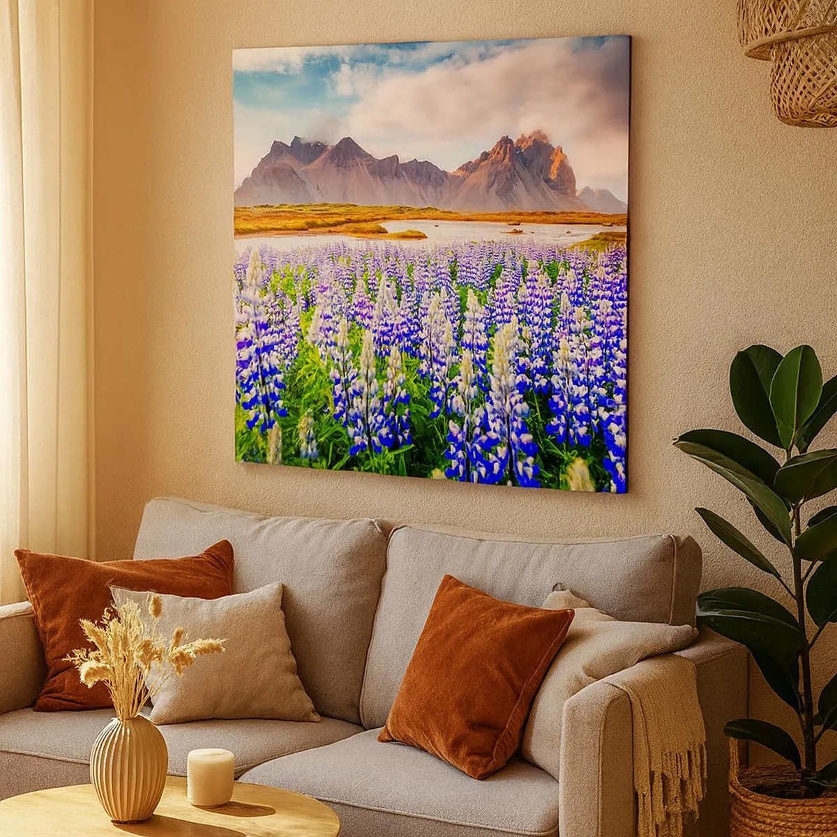 Impression sur toile - Image sur toile - La force et l'austérité côtoient la douceur - 30x30 cm