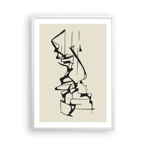 Affiche dans un cadre blanc - Poster - Peut-être un paysage - 50x70 cm