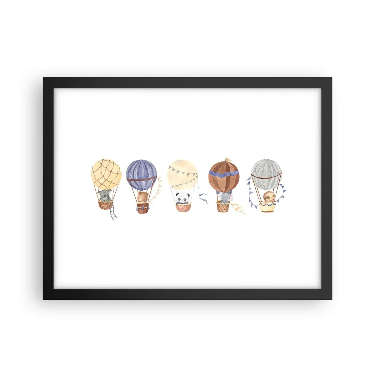 Affiche dans un cadre noir - Poster - Compagnons de voyage - 40x30 cm