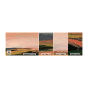 Échantillon de Papier Peint Autocollant Deluxe Sticker - Dans les tons de roses - Paysage, Morceau, Voir - 100x30 cm