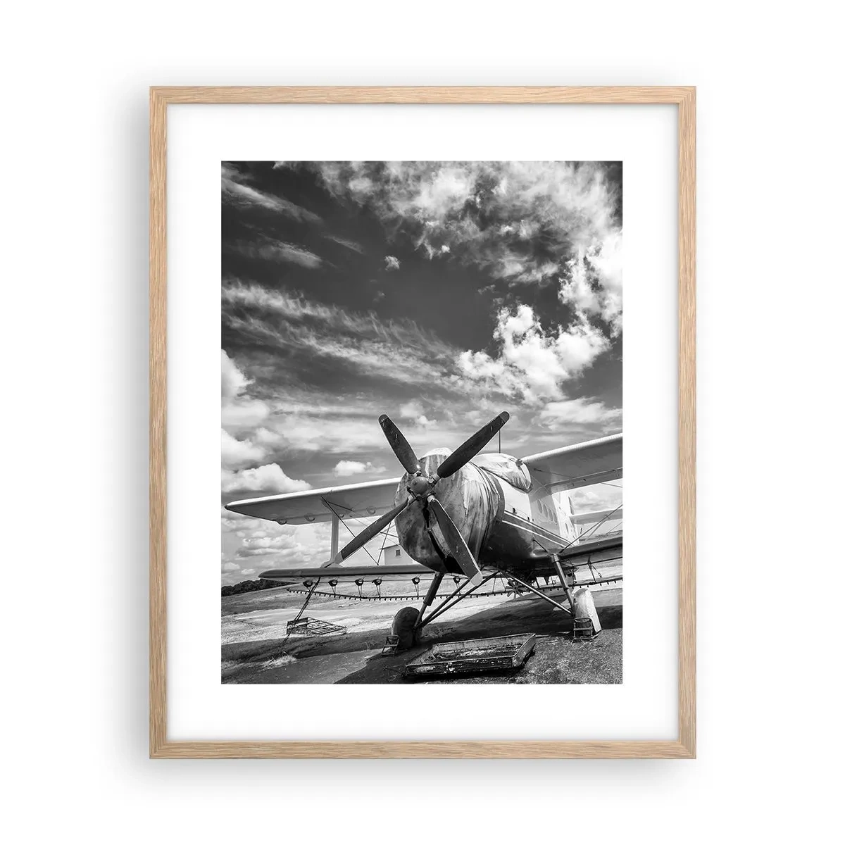 Affiche dans un chêne clair - Poster - Je suis impatient! - 40x50 cm