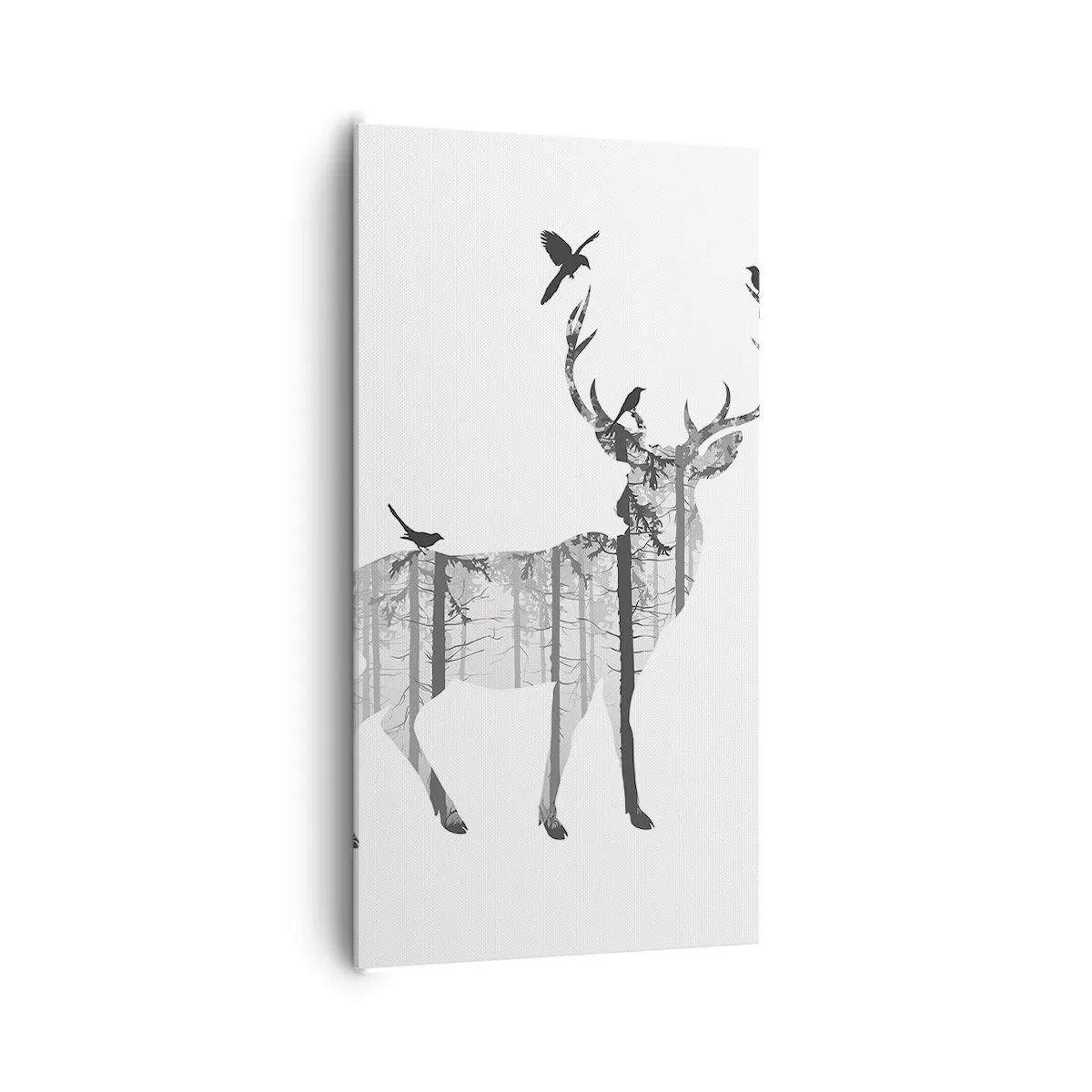 Impression sur toile - Image sur toile - La bonne âme de la forêt - 65x120 cm