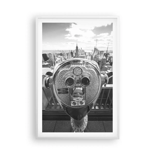 Affiche dans un cadre blanc - Poster - Ville sur les villes - 61x91 cm