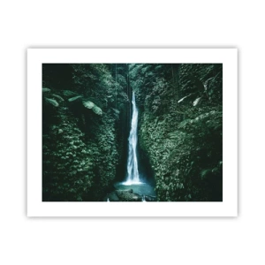 Affiche - Poster - Fontaine tropicale - 50x40 cm