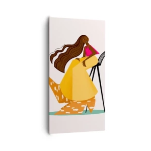 Impression sur toile - Image sur toile - La mode est aussi amusante - 65x120 cm