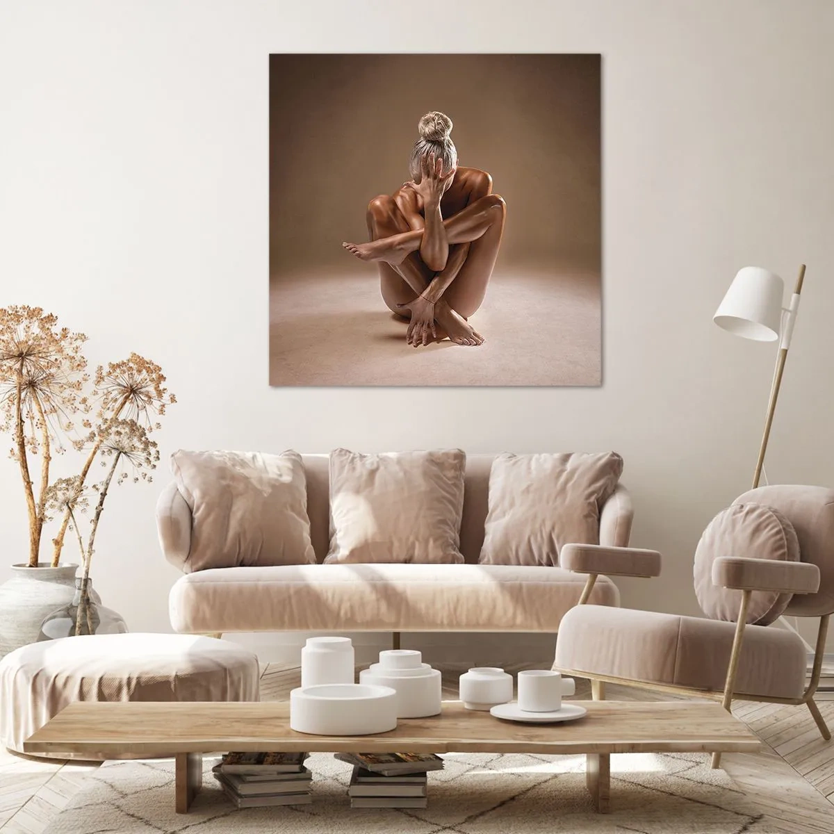 Impression sur toile - Image sur toile - Unité du corps et de l'âme - 30x30 cm