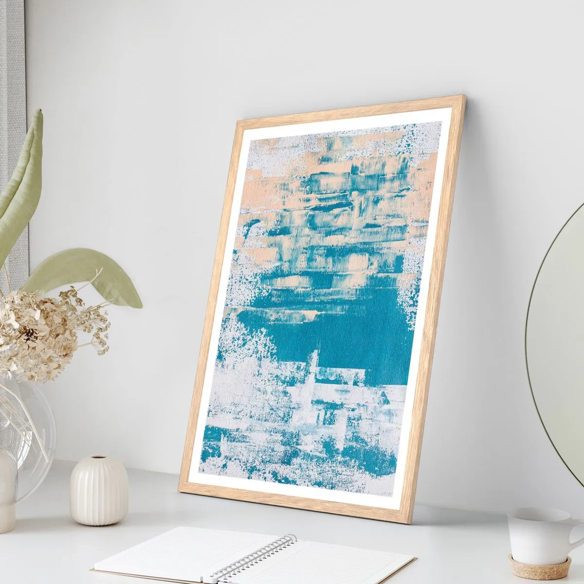 Affiche dans un chêne clair - Poster - À travers un iceberg - 70x100 cm