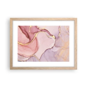 Affiche dans un chêne clair - Poster - Caresse de couleurs - 40x30 cm