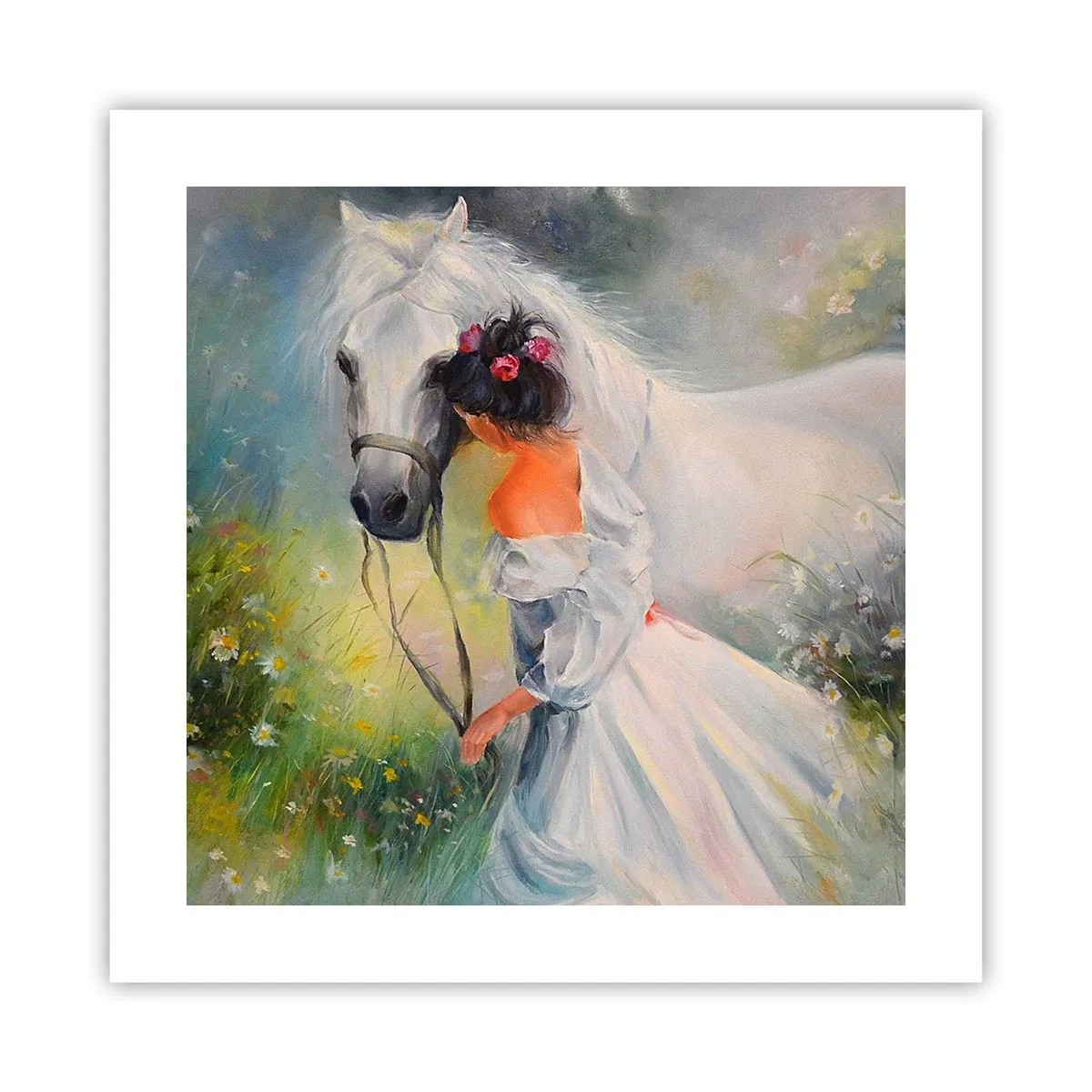 Affiche - Poster - Comme dans un beau rêve - 40x40 cm