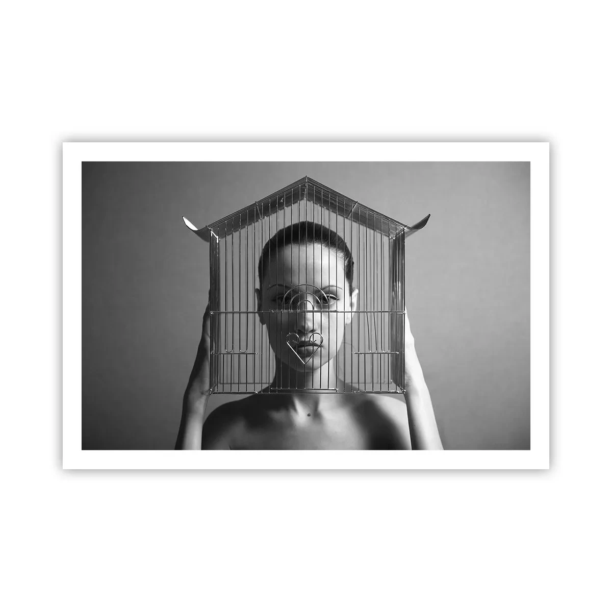 Affiche - Poster - Portrait un peu surréaliste - 91x61 cm