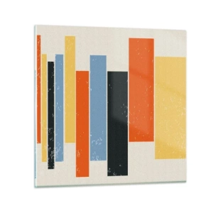 Impression sur verre - Image sur verre - Notation musicale - 30x30 cm
