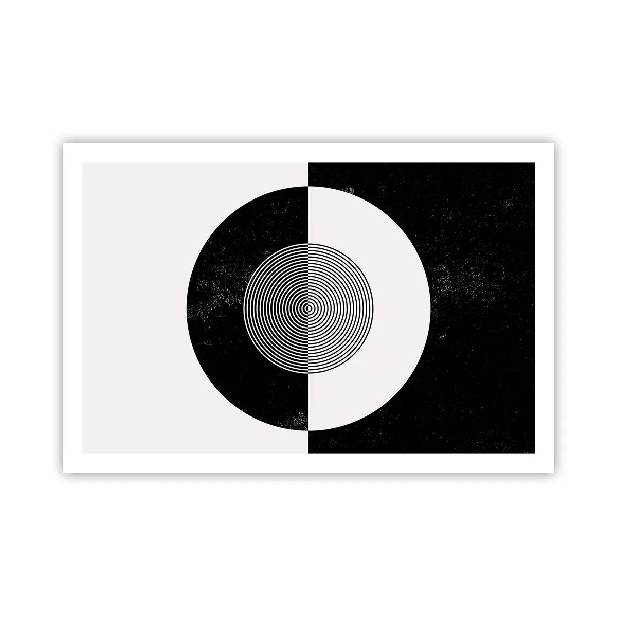 Affiche - Poster - Harmonie de noir et blanc - 91x61 cm