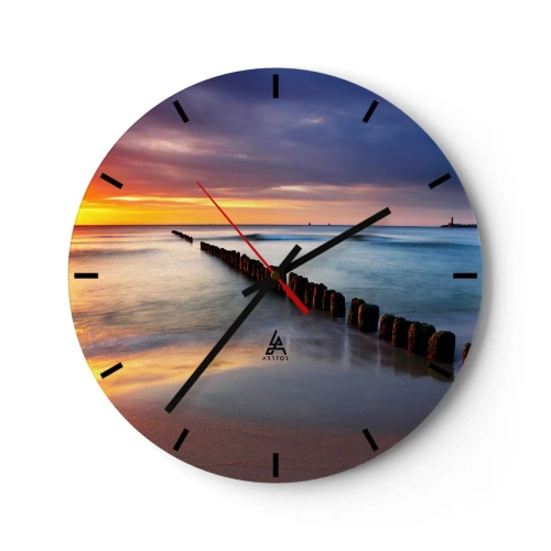 Horloge murale - Pendule murale - Ecoute le silence - 40x40 cm