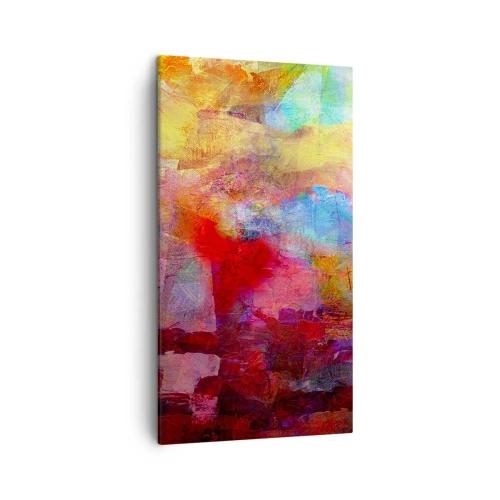 Impression sur toile - Image sur toile - Regardez à l'intérieur de l'arc-en-ciel - 45x80 cm