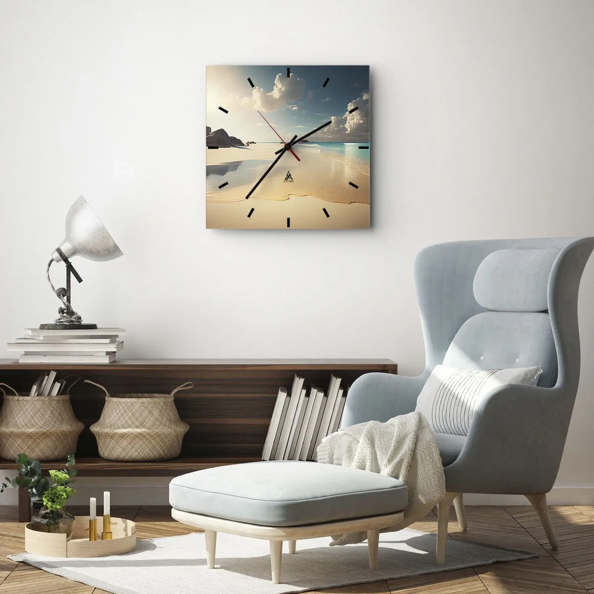 Horloge murale - Pendule murale - Une journée de rêve - 30x30 cm