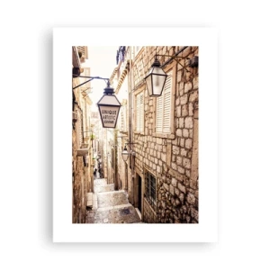 Affiche - Poster - Une charmante ruelle - 30x40 cm