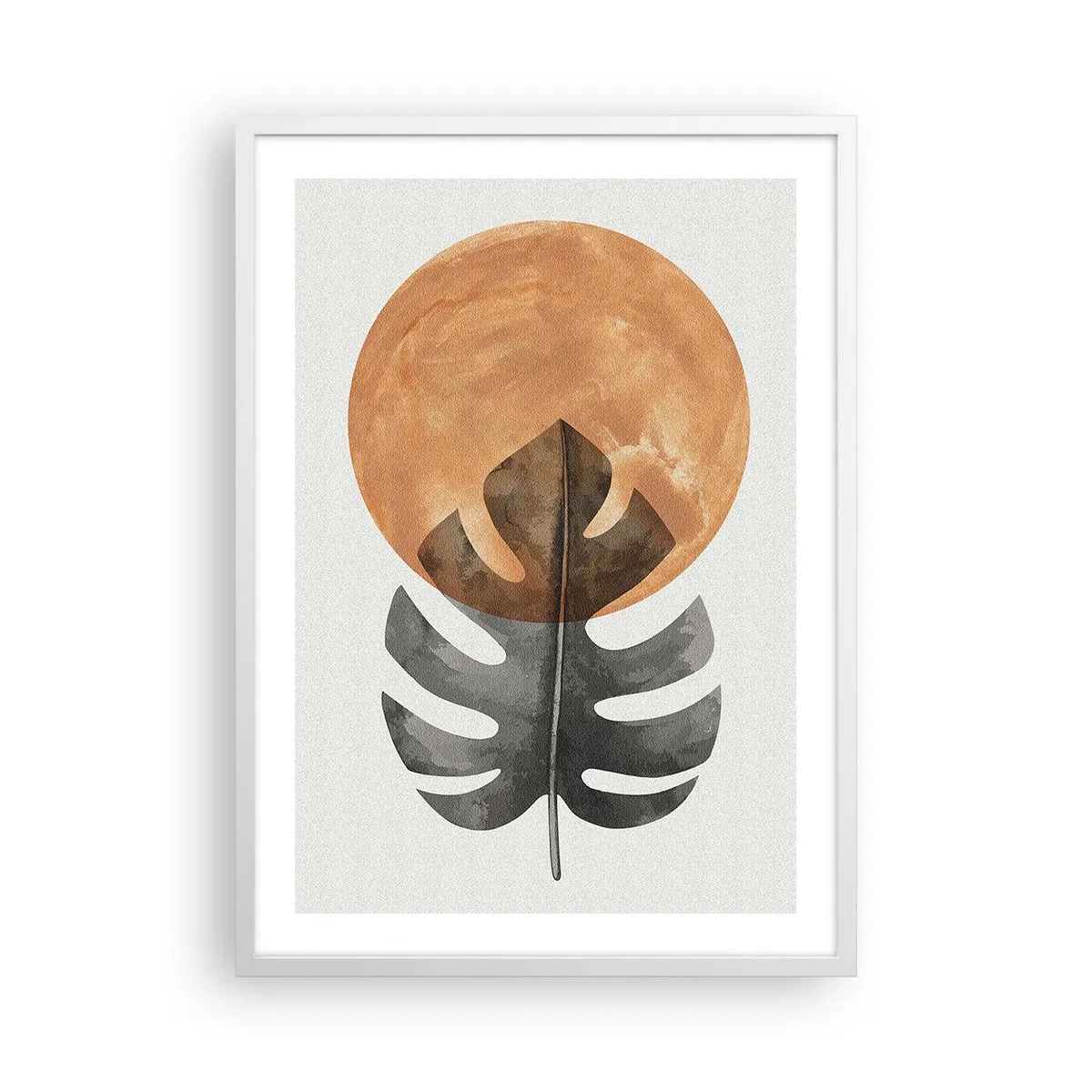 Affiche dans un cadre blanc - Poster - Toujours le soleil - 50x70 cm