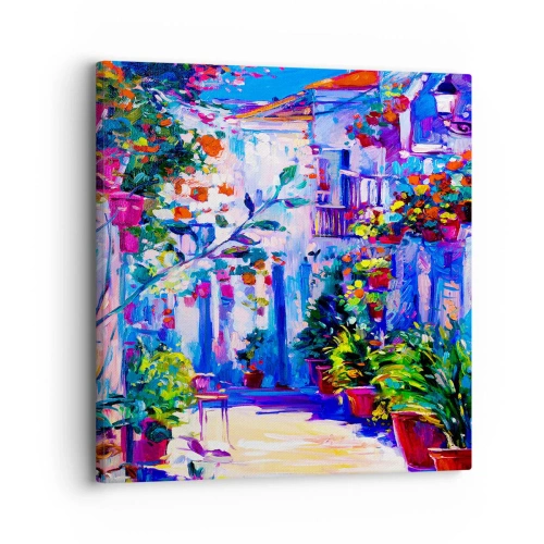 Impression sur toile - Image sur toile - Impression - une rue italienne - 30x30 cm