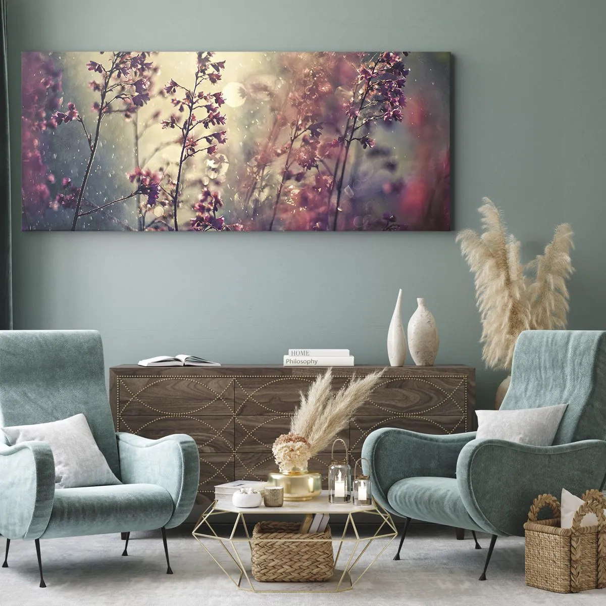 Impression sur toile - Image sur toile - Jardin secret - 100x40 cm