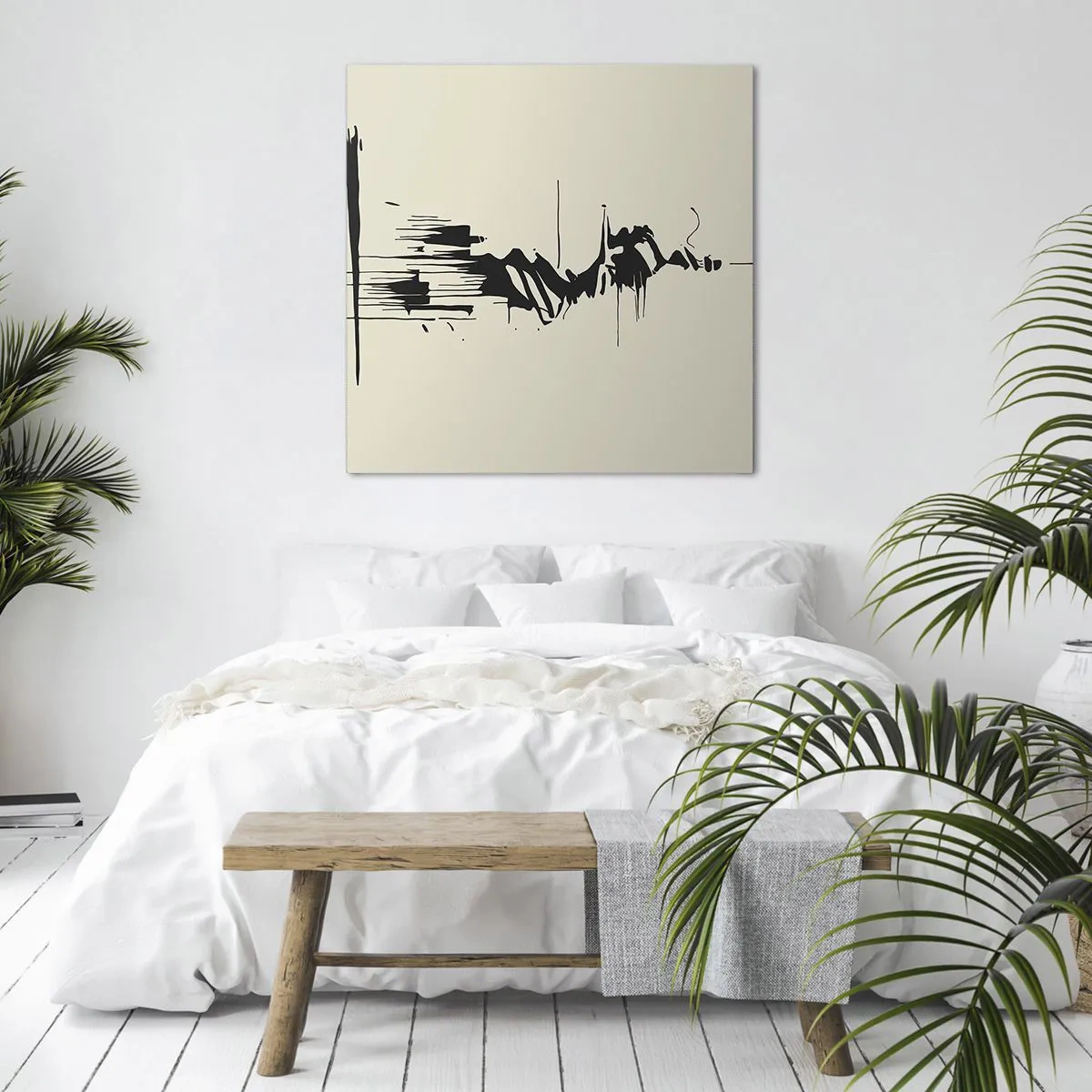 Impression sur toile - Image sur toile - Abstraction hâtive - 50x50 cm