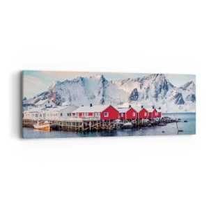 Impression sur toile - Image sur toile - Retraite dans le nord - 90x30 cm