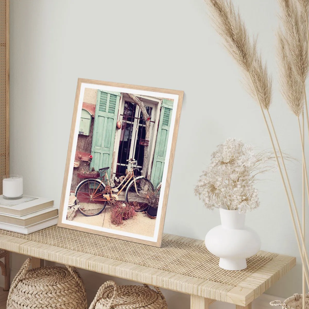 Affiche dans un chêne clair - Poster - Que la province vive - 70x100 cm