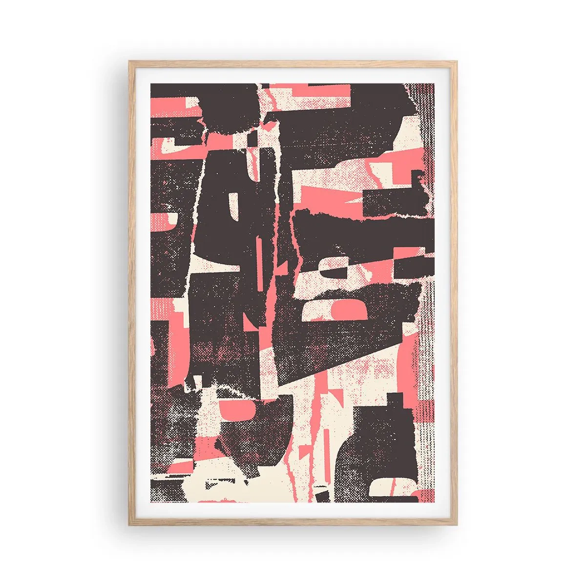 Affiche dans un chêne clair - Poster - Tout ce tapage - 70x100 cm