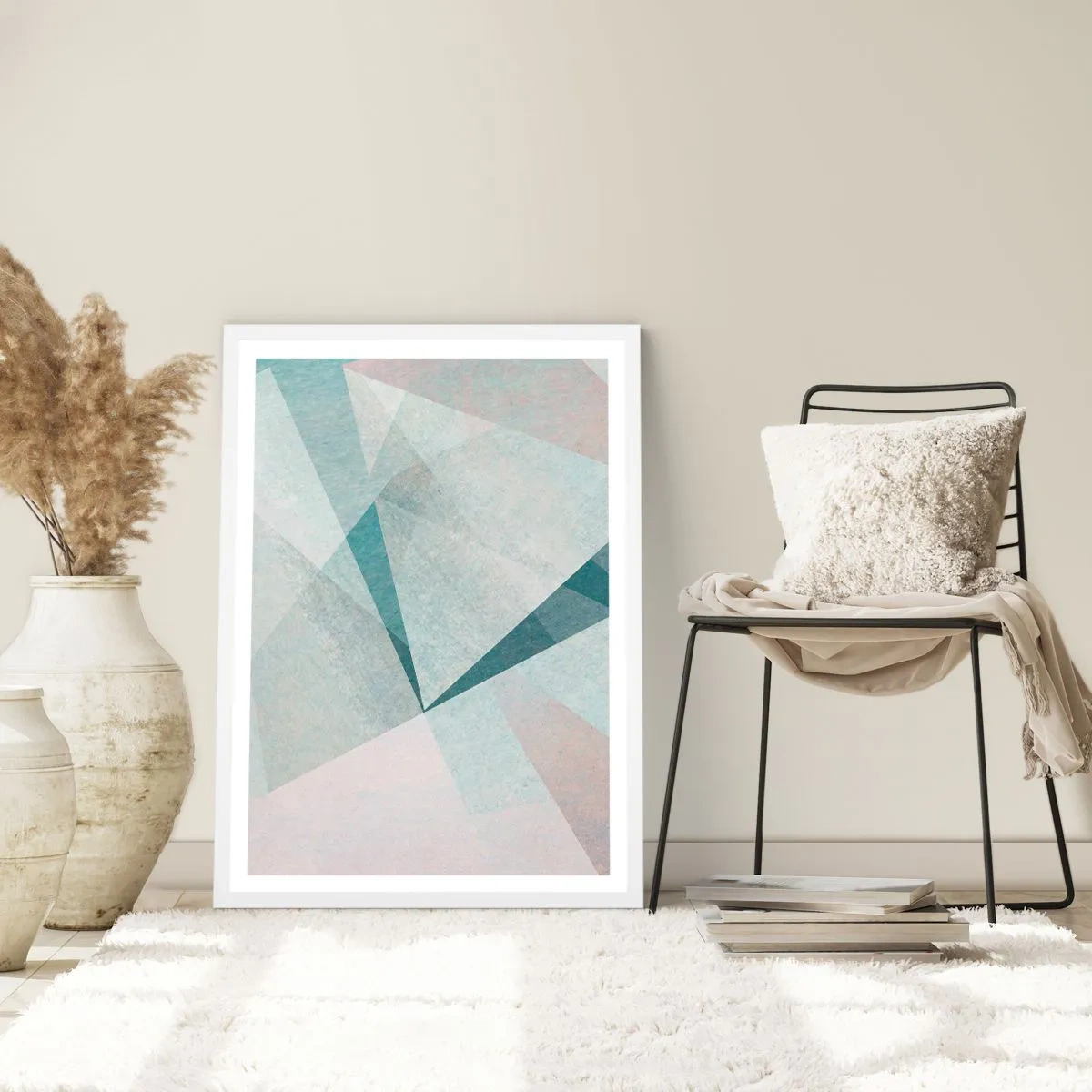 Affiche dans un cadre blanc - Poster - Calme bien que dynamique - 50x70 cm