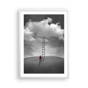 Affiche dans un cadre blanc - Poster - Tout est possible - 50x70 cm