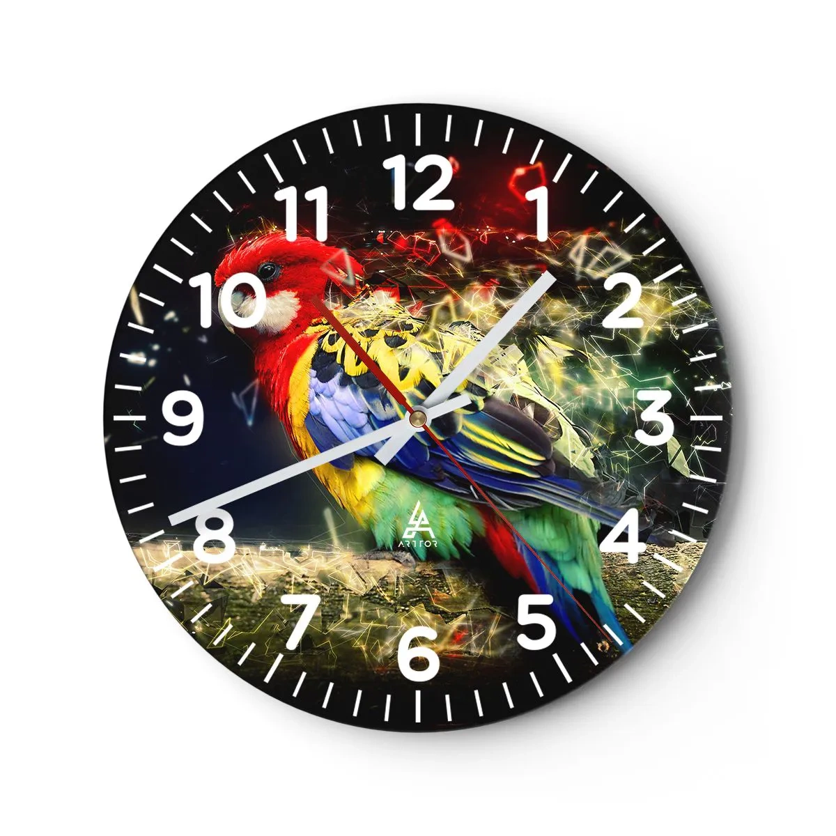 Horloge murale - Pendule murale - Messager d'éclat - 30x30 cm