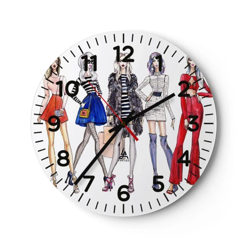 Horloge murale - Pendule murale - Every week Fashion Week - 30x30 cm