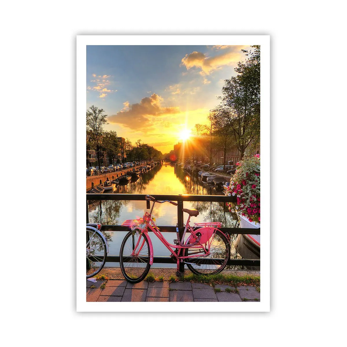 Affiche - Poster - Matin de printemps à Amsterdam - 70x100 cm