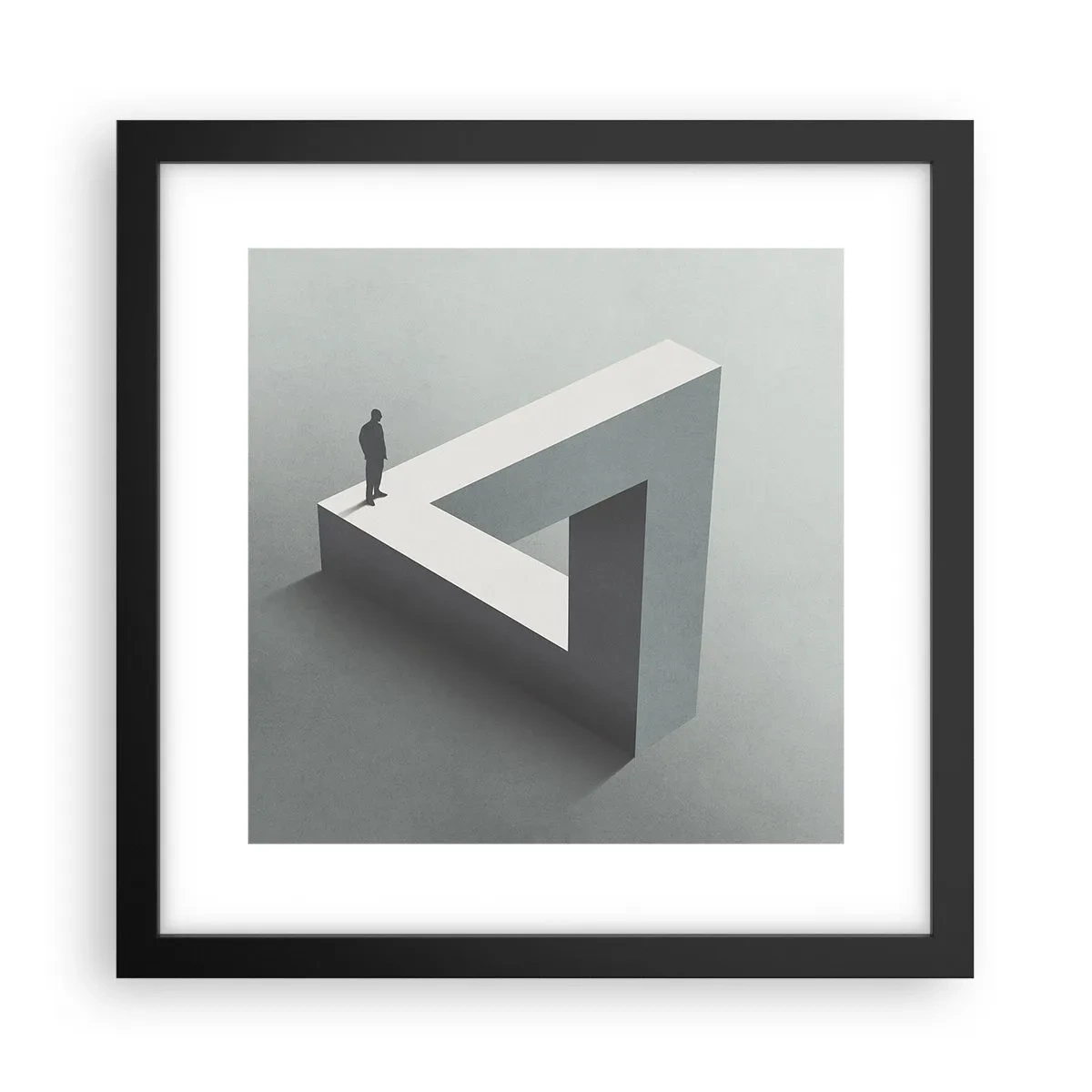 Affiche dans un cadre noir - Poster - Mais c'est possible - 30x30 cm