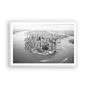 Affiche dans un cadre blanc - Poster - Comment ne pas aimer ? - 91x61 cm