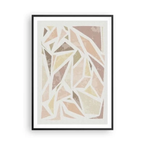 Affiche dans un cadre noir - Poster - Composition de vitraux - 70x100 cm